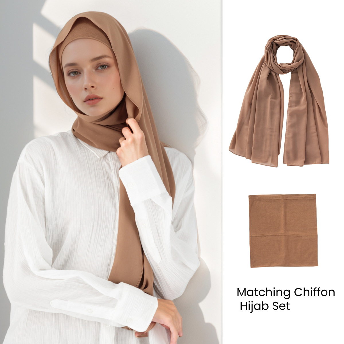 Women Fashion Malaysia - Nieuwe mode pet+hoofddoek set dames goede
