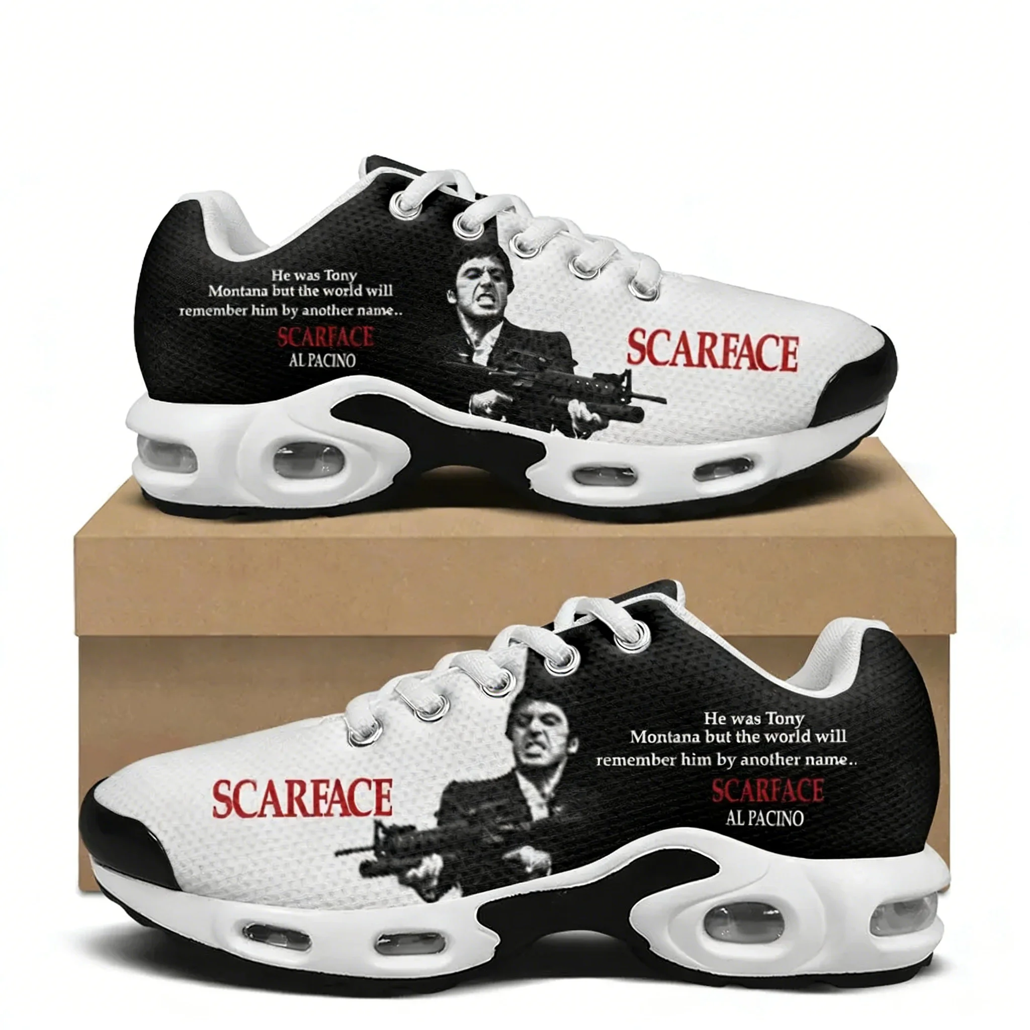 Women'S Fashion Running Shoes - Scarface Air Cushion Sneakers Hot Movie