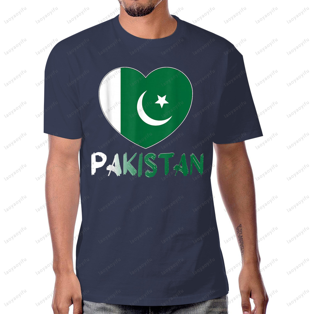Women Fashion Pakistan - Pakistan Vlag Hart Grafisch Gedrukt Klassiek