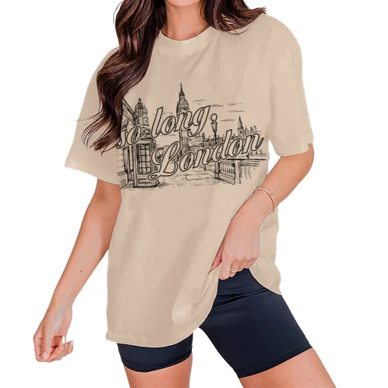 Women'S Fashion London - Zo lang Londen Vintage T-shirt Trendy