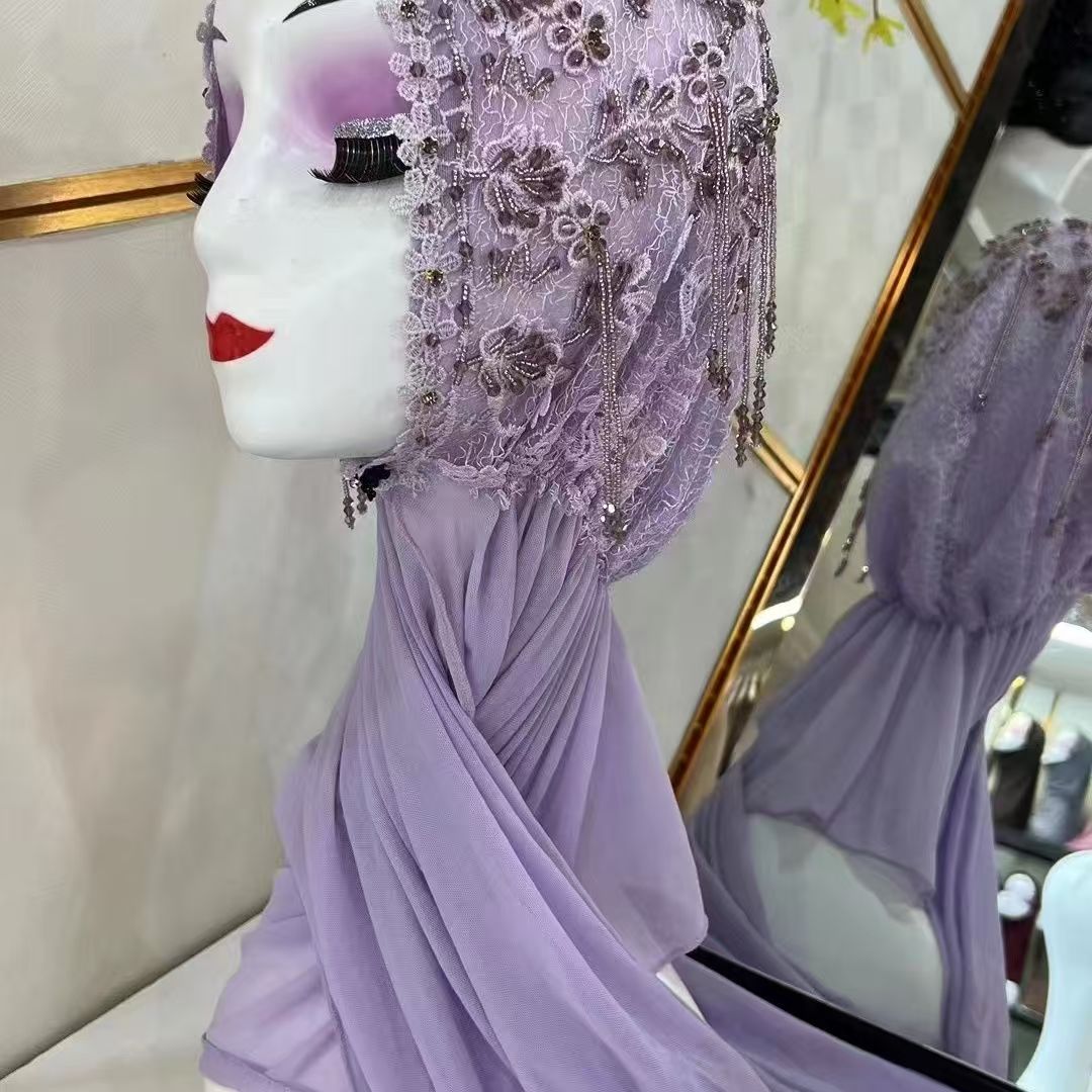 Women Fashion Malaysia - Hijab moslimvrouwen shawl hoofddoek luxe kwastjes