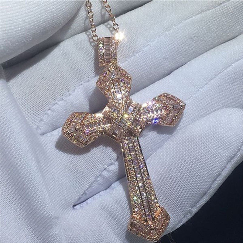 Women Fashion Egypt - Egyptische Rvs Christus Cross Ketting Modieuze
