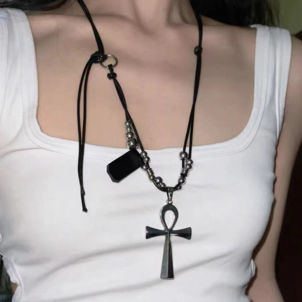 Women Fashion Egypt - Nieuwe gotische oude Egyptische Ankh-kruis hanger