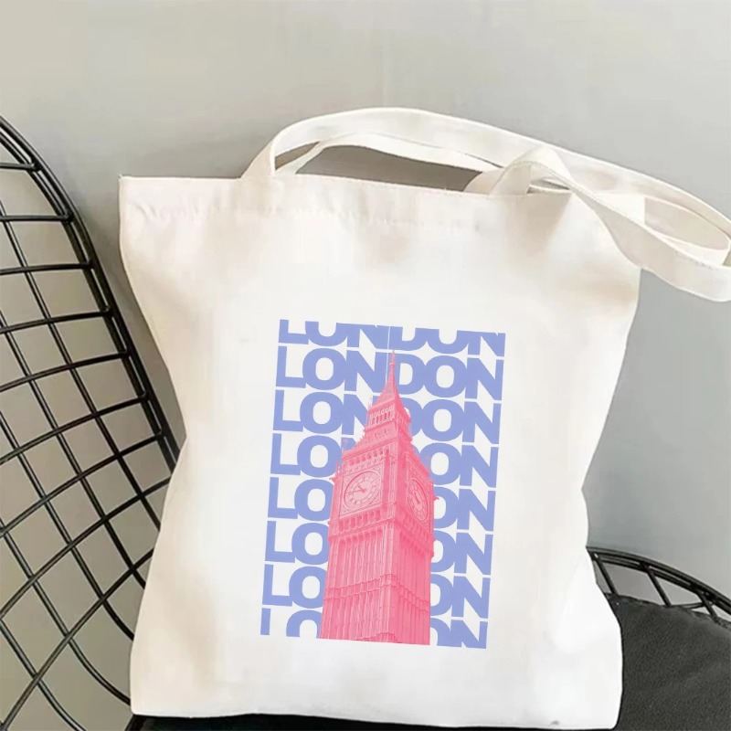 Women'S Fashion London - Chicago London Eiffeltoren Grafische draagtas Wereldstad