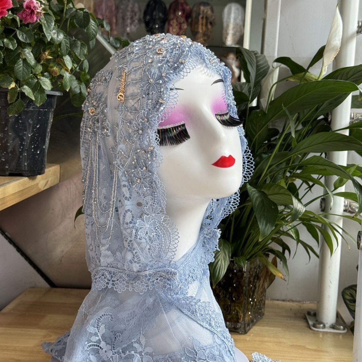 Women Fashion Malaysia - Hijab moslimvrouwen sjaal hoofddoek luxe kwastjes