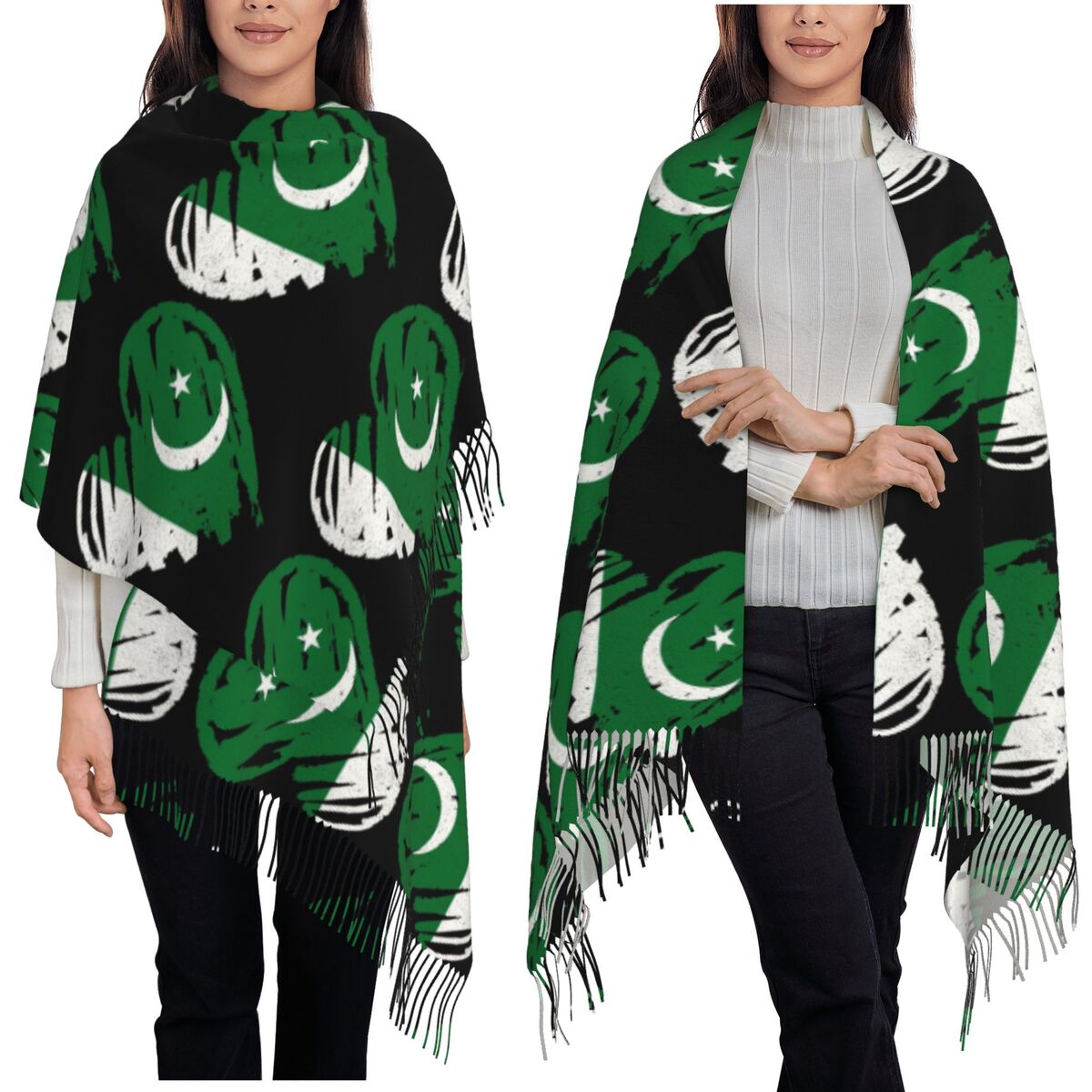 Women Fashion Pakistan - I Love Pakistan Vlag Pakistaanse Sjaal