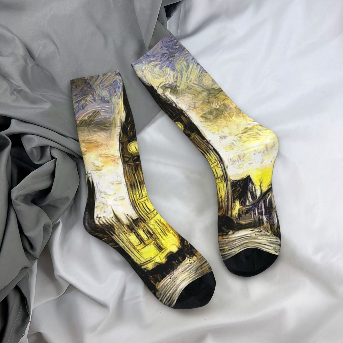 Women'S Fashion London - All Seasons Crew Stockings Kleur Artistiek