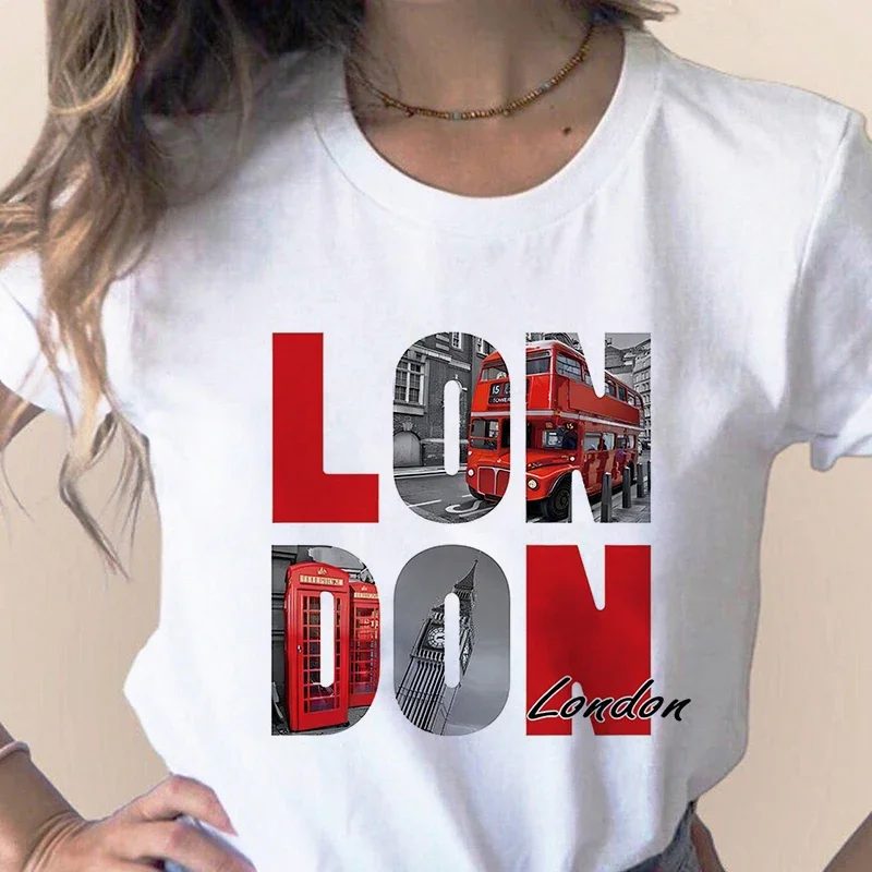 Women'S Fashion London - Mode City Print T-Shirt Paris London