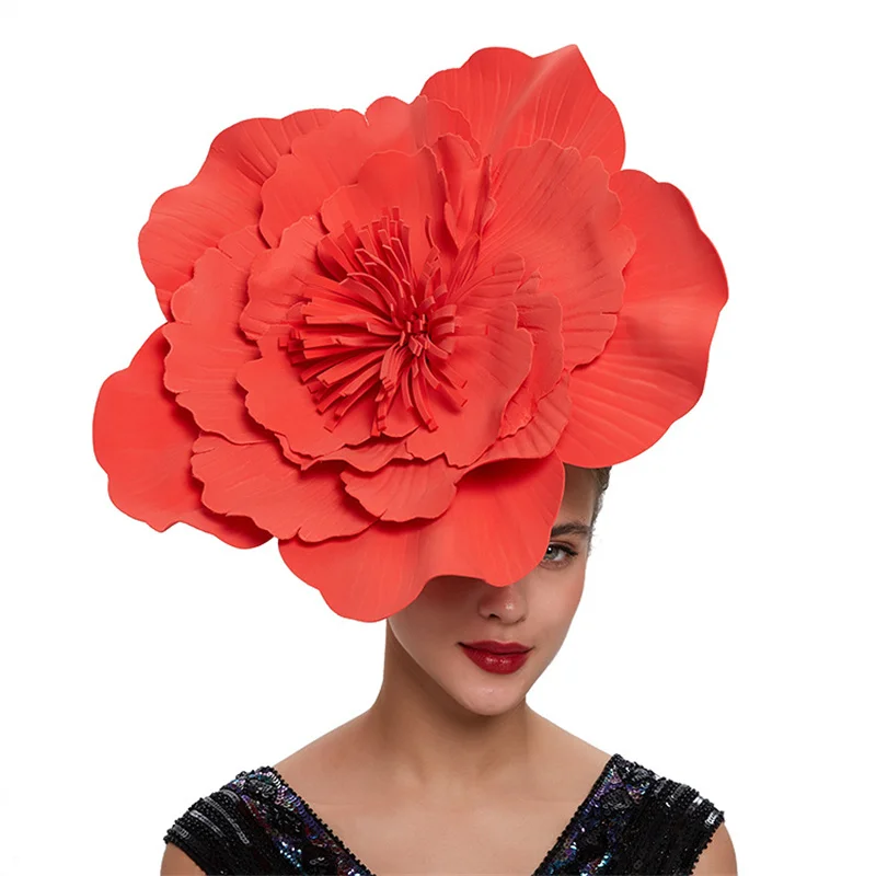 Women Fashion Photoshoot - Vrouwen Grote Bloem Haarband Boog Tovenaar