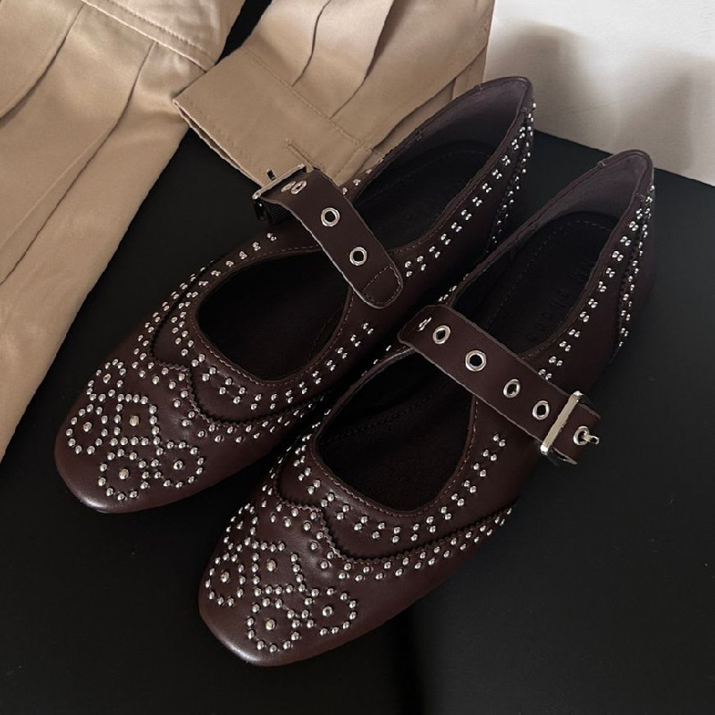 Retro Klinknagel Gesp Ontwerp  - Women Fashion Designer recensie en prijs