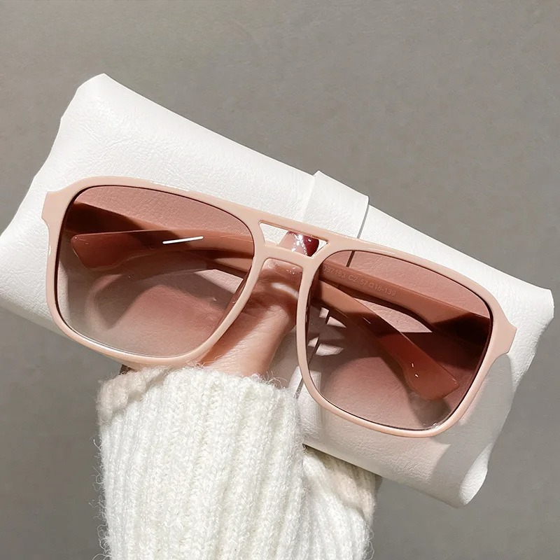 Vierkante dubbele bruggen zonn - Women'S Fashion Eyeglasses recensie en prijs