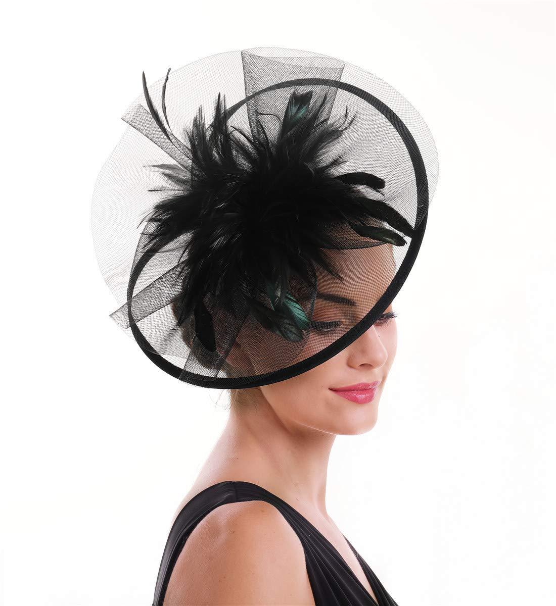 Vrouwen Veren Fascinator Hoed  - Women'S Fashion Kentucky Derby recensie en prijs
