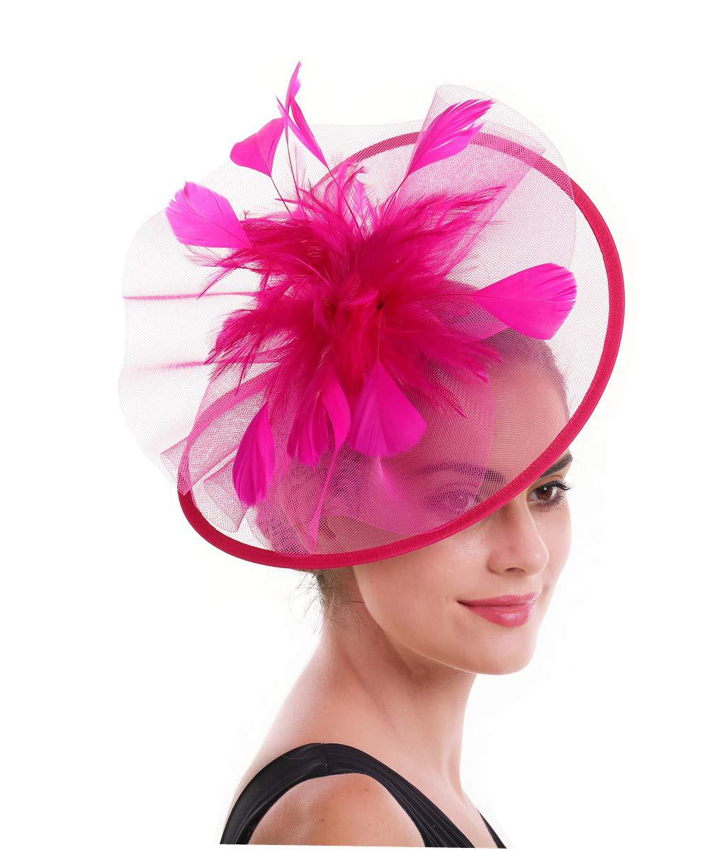Vrouwen Veren Fascinator Hoed  - Women'S Fashion Kentucky Derby recensie en prijs