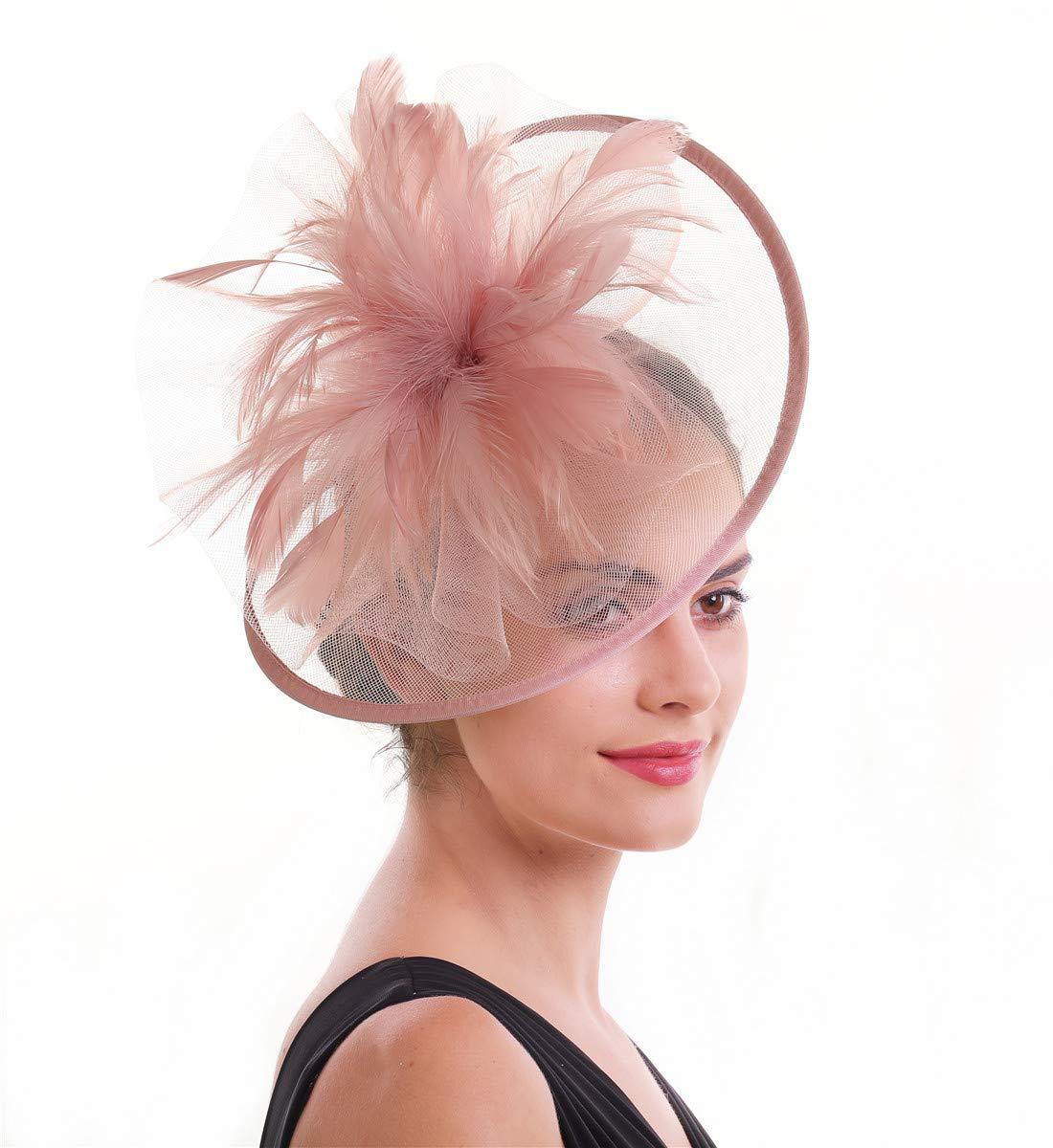 Vrouwen Veren Fascinator Hoed  - Women'S Fashion Kentucky Derby recensie en prijs