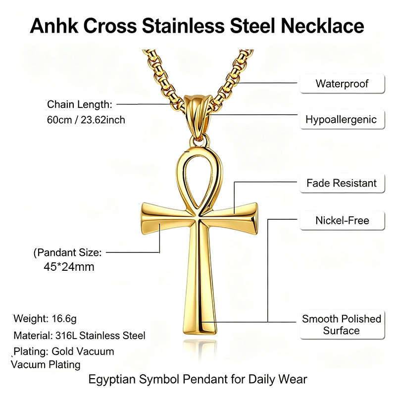 Egyptische Ankh-kruis hanger k - Women Fashion Egypt recensie en prijs