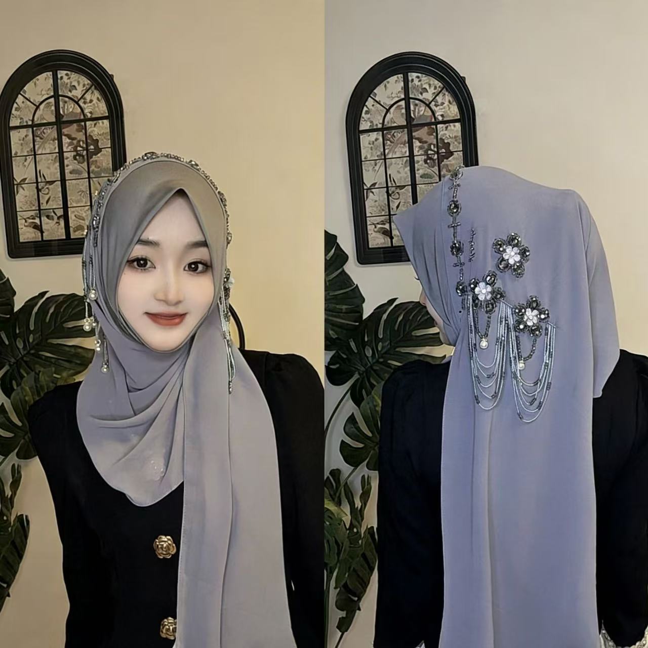 Abaya hijab moslimvrouwen shaw - Women Fashion Malaysia recensie en prijs