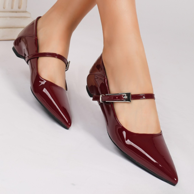 Luxe Lakleer Lage Hak Mary Jan - Women Fashion Designer recensie en prijs