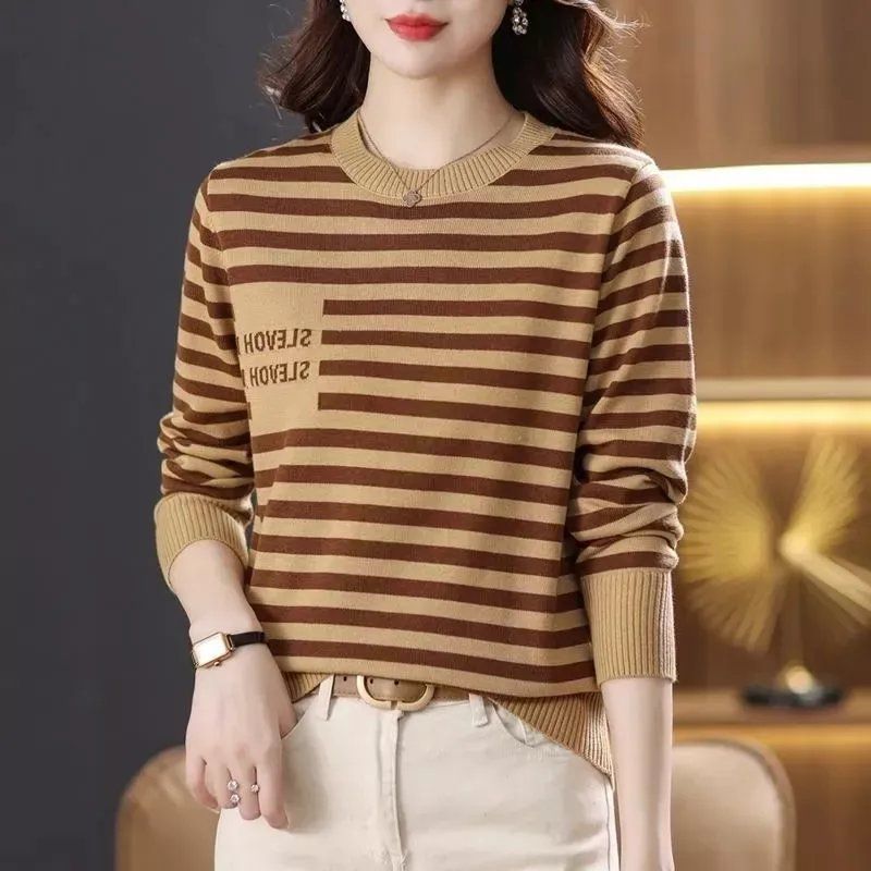 Ronde O-hals losse gebreide da - Women'S Fashion Trends Fall 2025 recensie en prijs