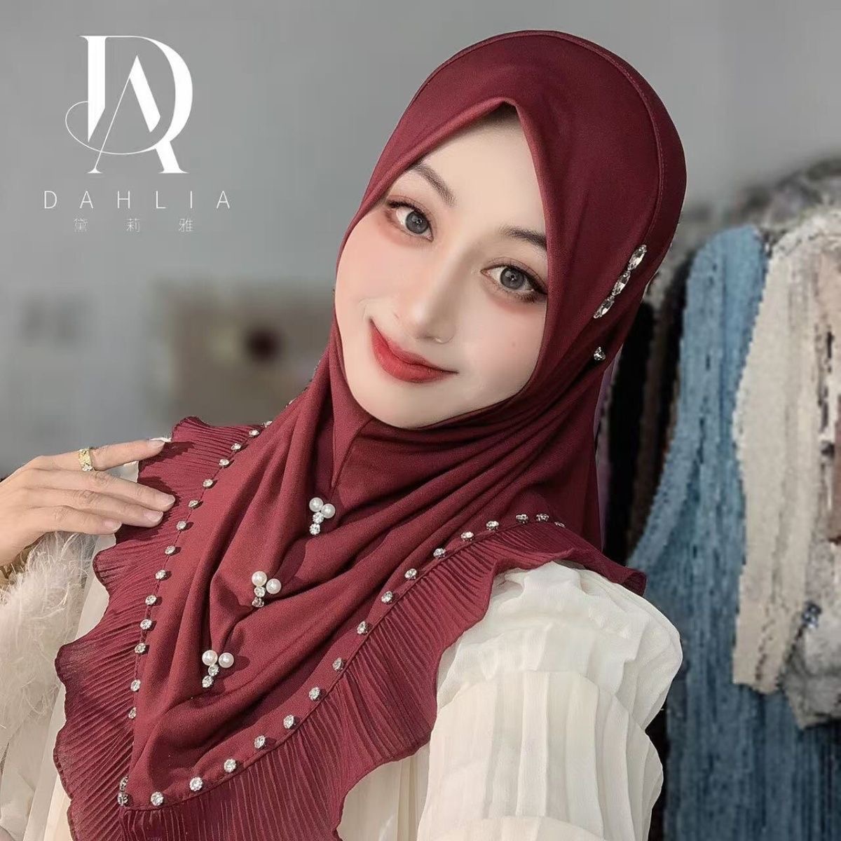 Hijab moslimvrouwen shawl hoof - Women Fashion Malaysia recensie en prijs