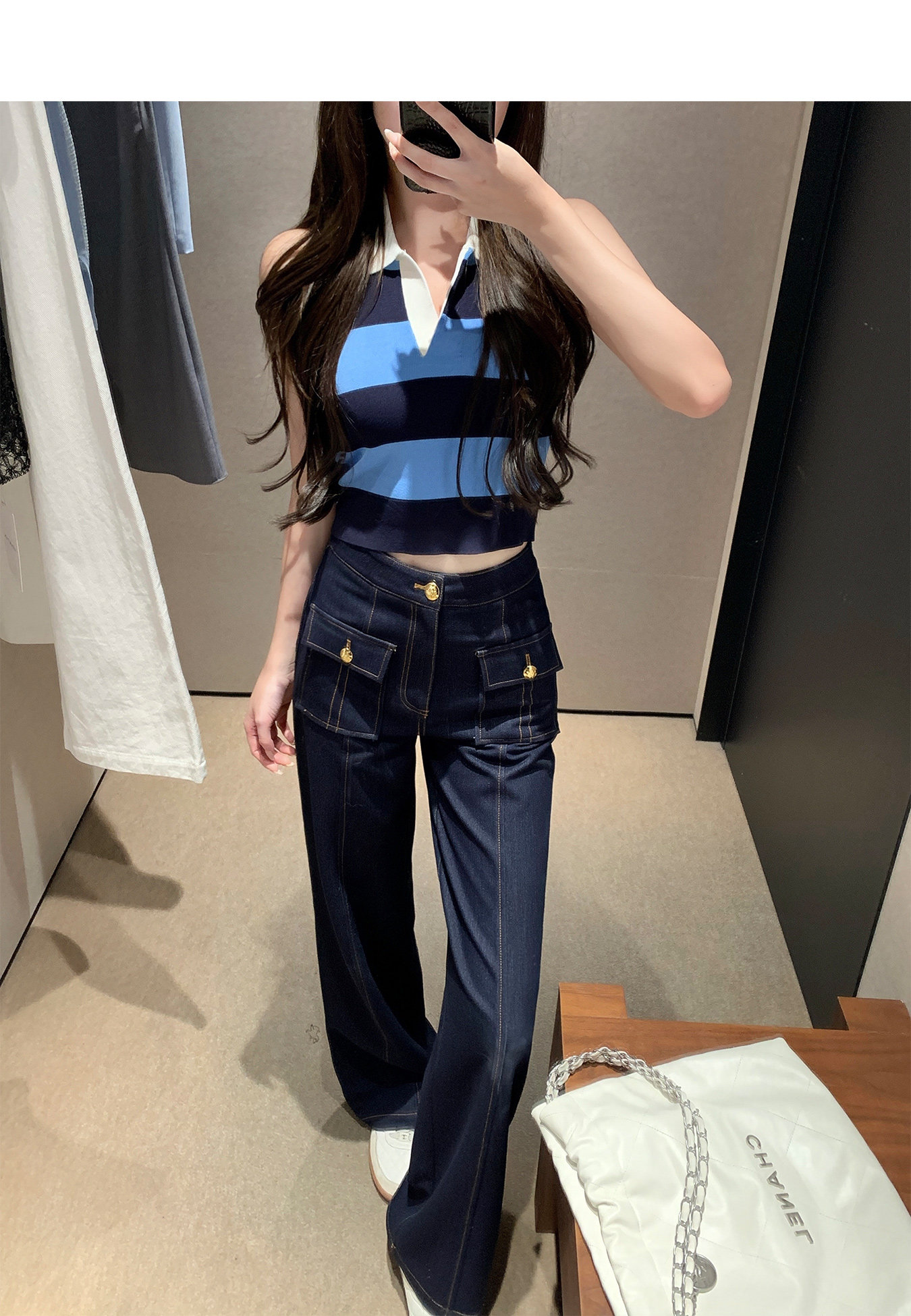 Y2K 2026 nieuwe knoop retro je - Women Fashion Jeans Top recensie en prijs
