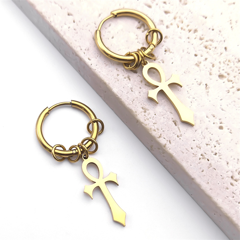 Egypte Ankh Kruis Hoepel Drop  - Women Fashion Egypt recensie en prijs